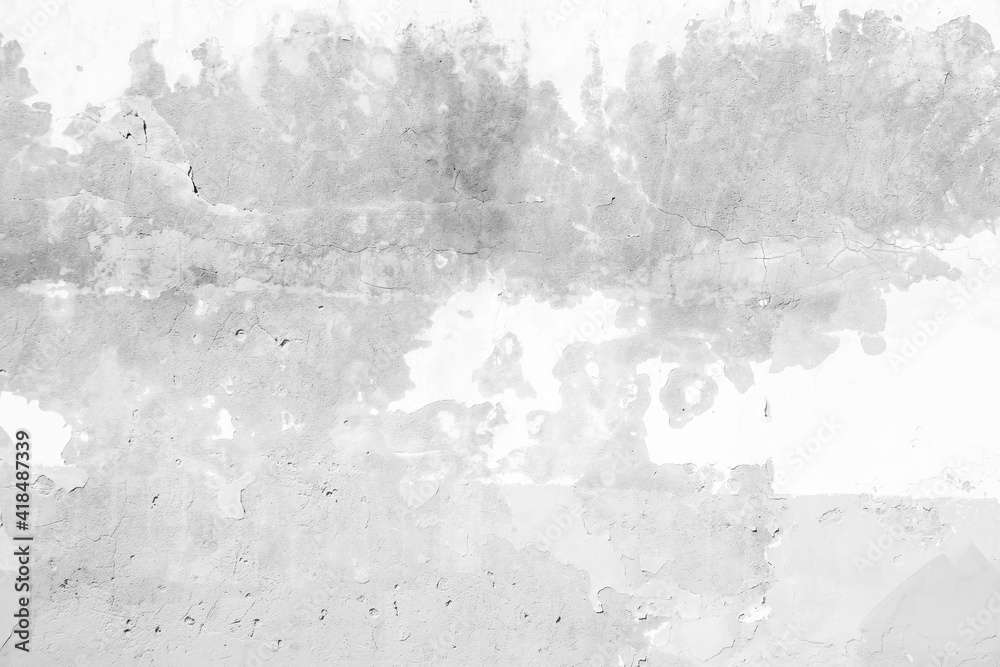 texture of a grey wall covered with peeled plaster, style grunge, space for text, space for copy