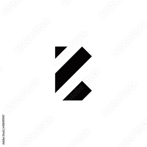 b initial logo design vector template