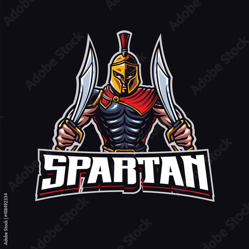 Spartan Mascot Logo Template