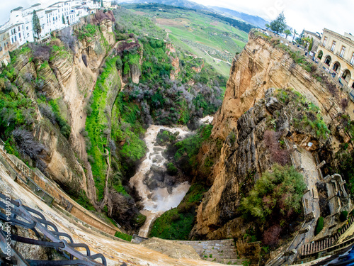 First person view of the Tajo de Ronda, Malaga