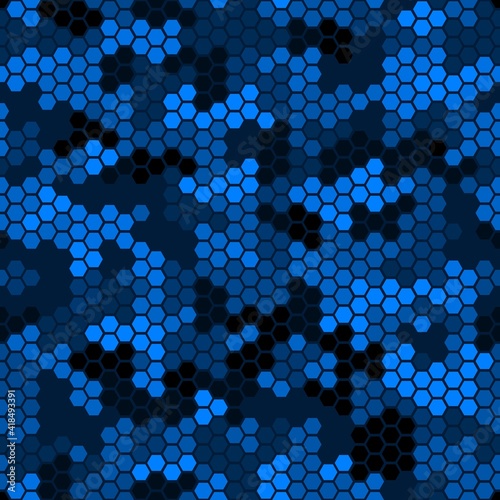 Abstract Vector Military Camouflage Background Seamless Pattern