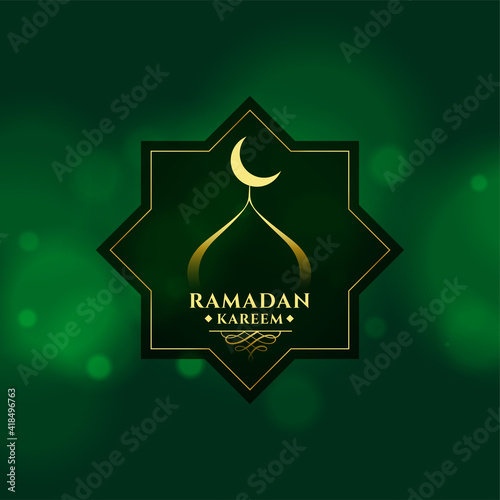 ramadan kareem green card festival background