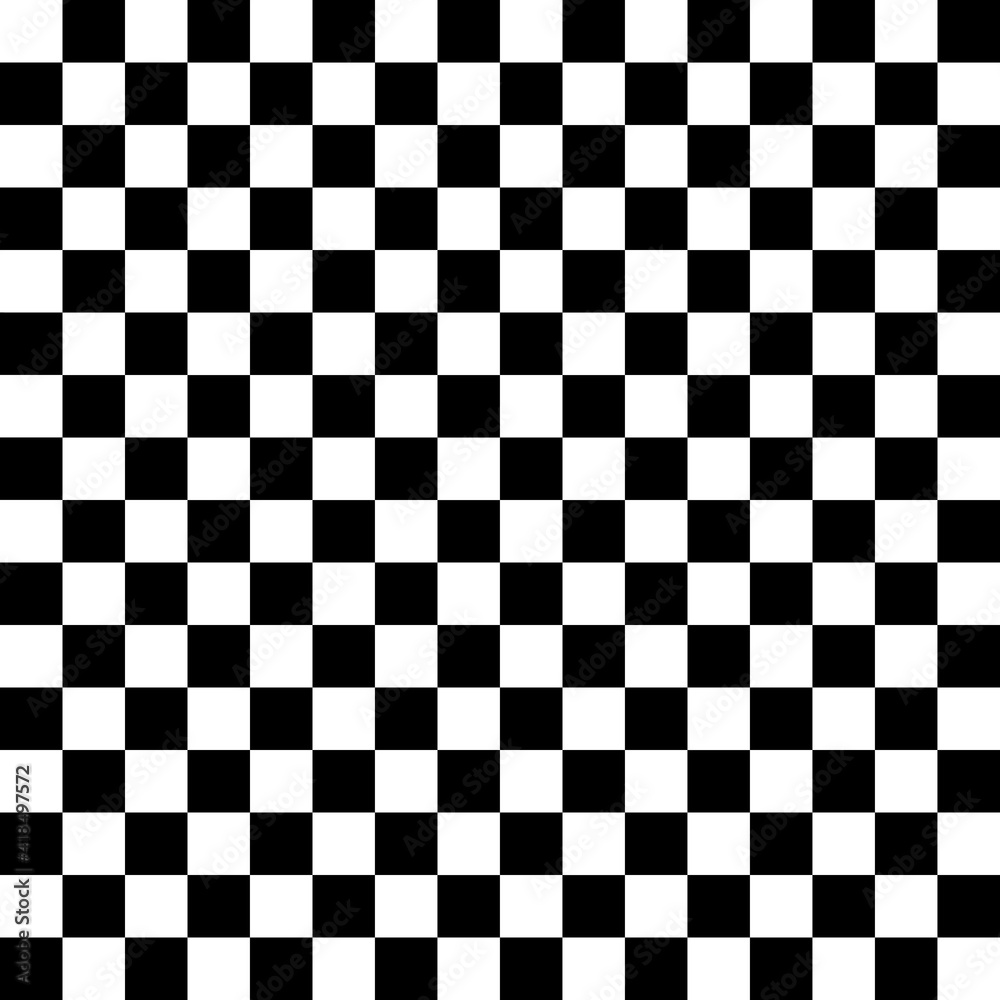 Fototapeta premium 16x16 Vector Race Pattern. Big Race Black White Board. Vector Race Flag.