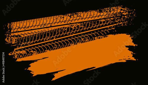 abstract tire track marks background design