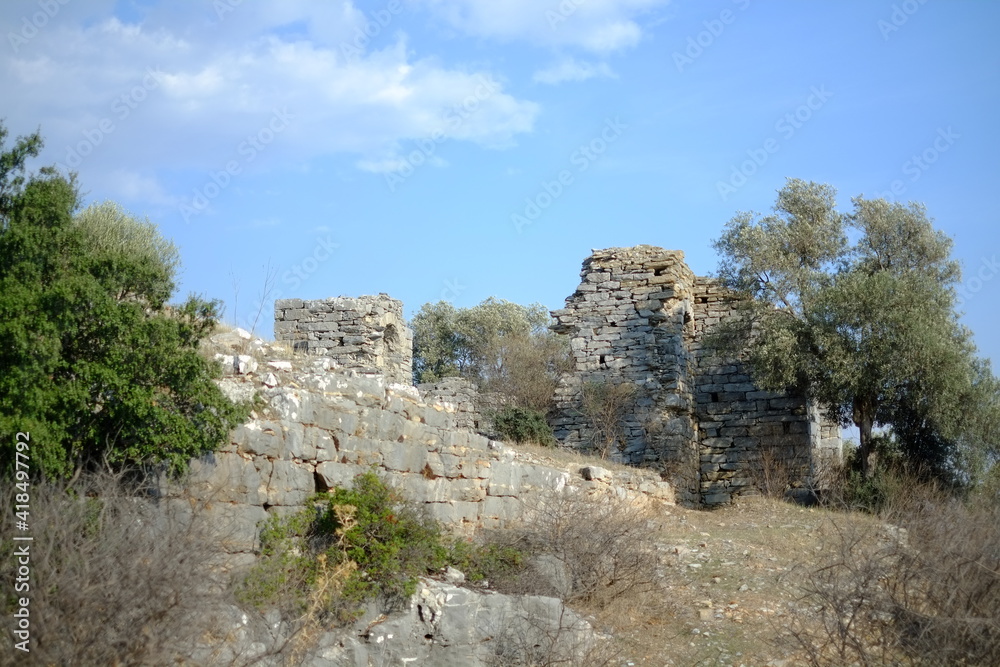 Fototapeta premium Kiyikislacik Iasos Ancient City