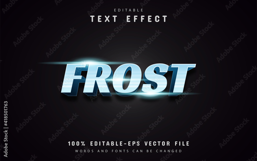 Obraz premium Frost text effects