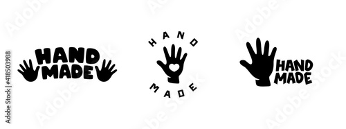 Set of hand made logos, labels and badges.