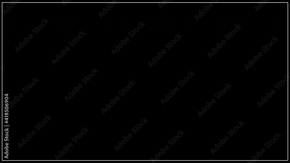 Border Frame Slide Animation on black background
