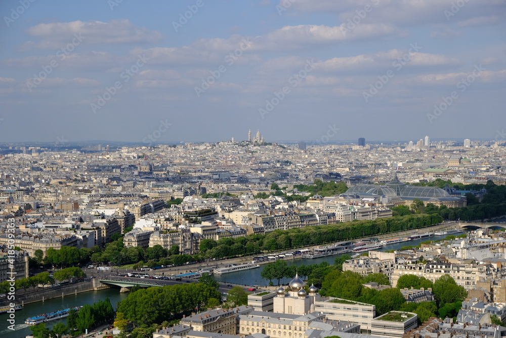 Overlooking Paris from the Eiffel Tower