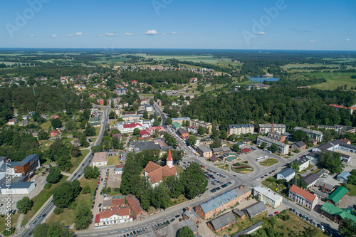 The most Latvian city - Latvia, Smiltene aerial view
