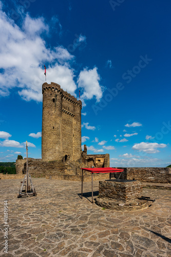 a medieval castle in Eifel, Germany. Ehrenburg Castle. photo