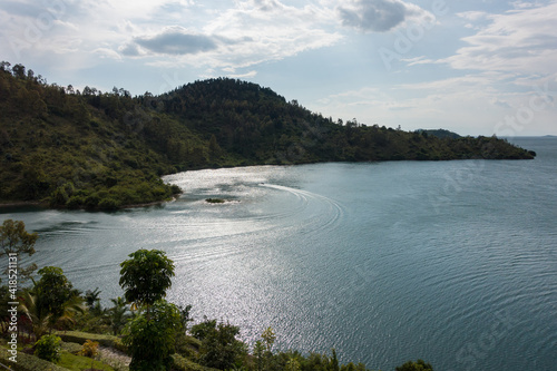 Kivu Lake taken from Kibuye, Rwanda, Africa photo