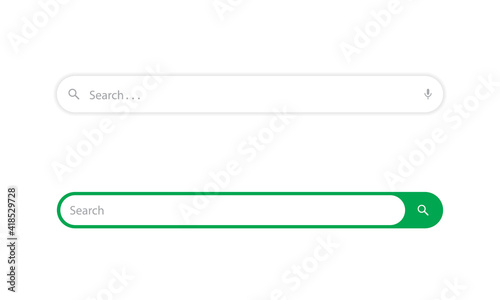 Modern Search Bar Icon. Website Searching Box Image
