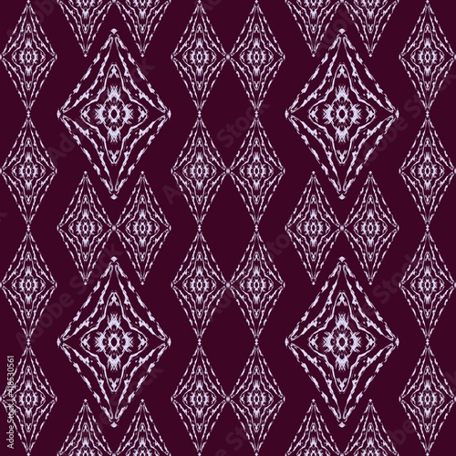abstract seamless damask pattern design