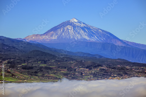 Wallpaper Mural Beautiful view of the fertile valley of La Laguna and Mount Teide. Anaga Rural Park in Northern Tenerife, Canary Islands, Spain. Torontodigital.ca