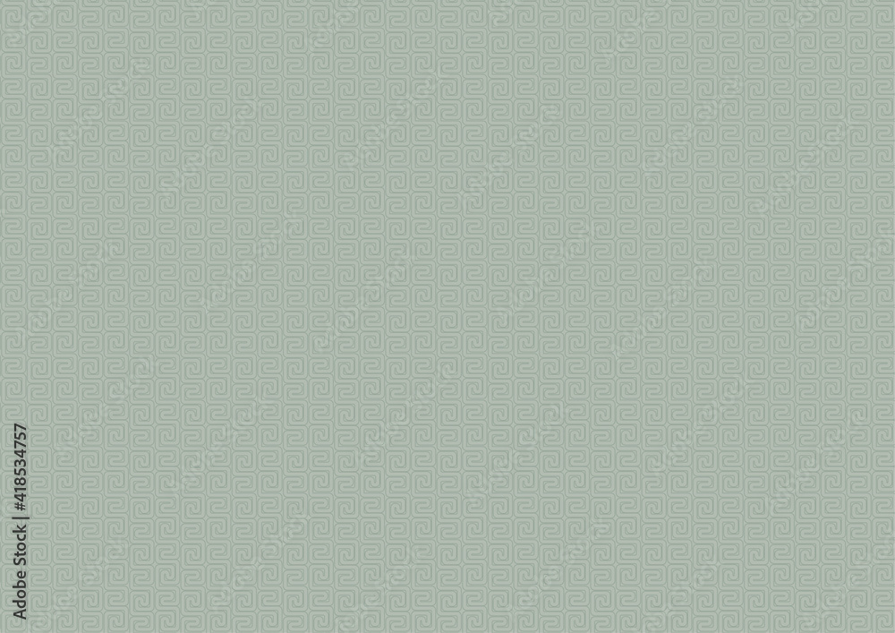 緑色のメアンダーパターン(Meander pattern) 緑色のメアンダーパターン(Meander pattern)