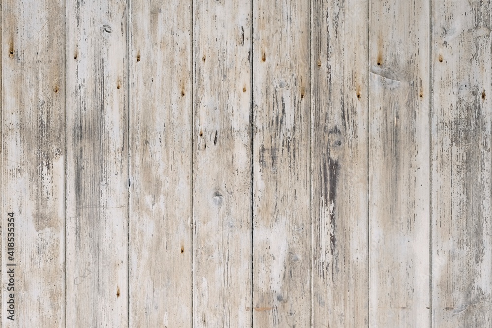 White rustic wood background. Vintage texture.