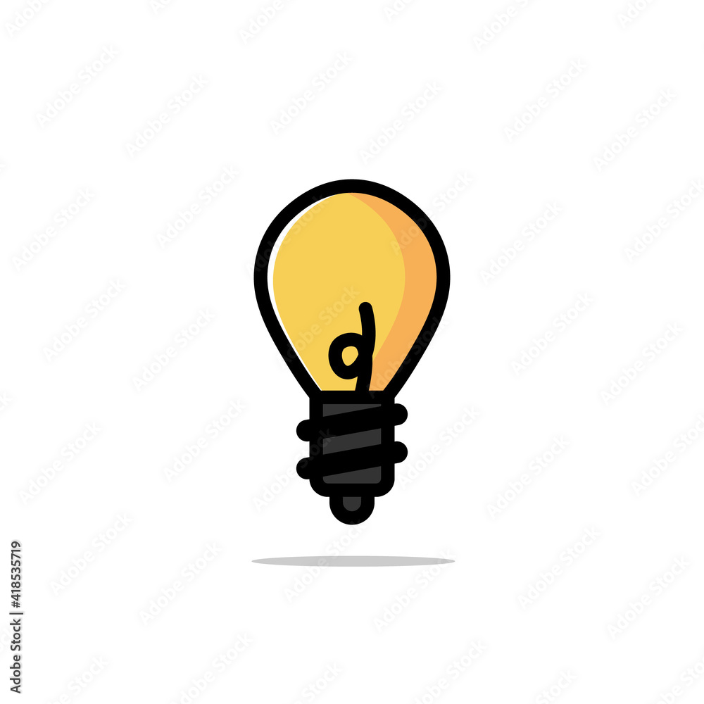 Lamp Cartoon Illustration Design Vector. Lamp Cartoon Illustration Design Vector.