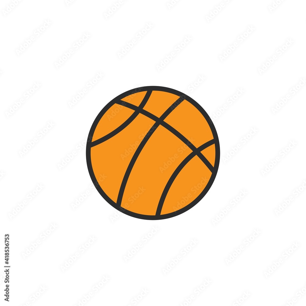 basket ball icon vector illustration design template