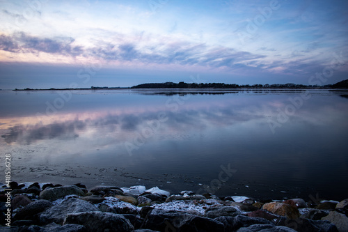 Fotografie sunset on denmark's fiord