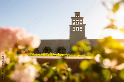 Late afternoon view of the public civic center of Rancho Santa Margarita, California. photo