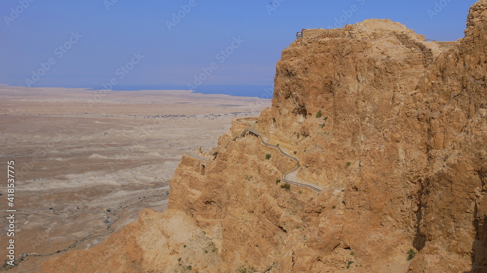 Masada mit dem Toten Meer im Hintergrund, Israel