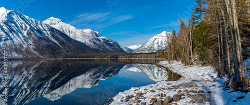 Glacier National Park on a Calm Day with Reflections