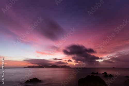 Tropical Praslin Sunset, Seychelles