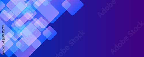 Digital techno abstract background, glowing hexagons, vector geometric hi-tech background with shiny light effects and figures, purple color 