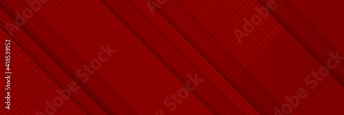 Red line abstract background. Abstract background - squares and lines composition created with lights and shadows. Technology or business digital template. Trendy simple fluid color gradient abstract 