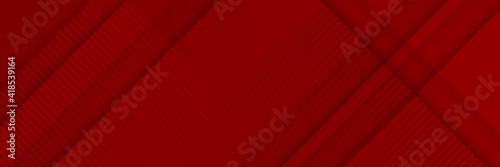 Red line abstract background. Abstract background - squares and lines composition created with lights and shadows. Technology or business digital template. Trendy simple fluid color gradient abstract 