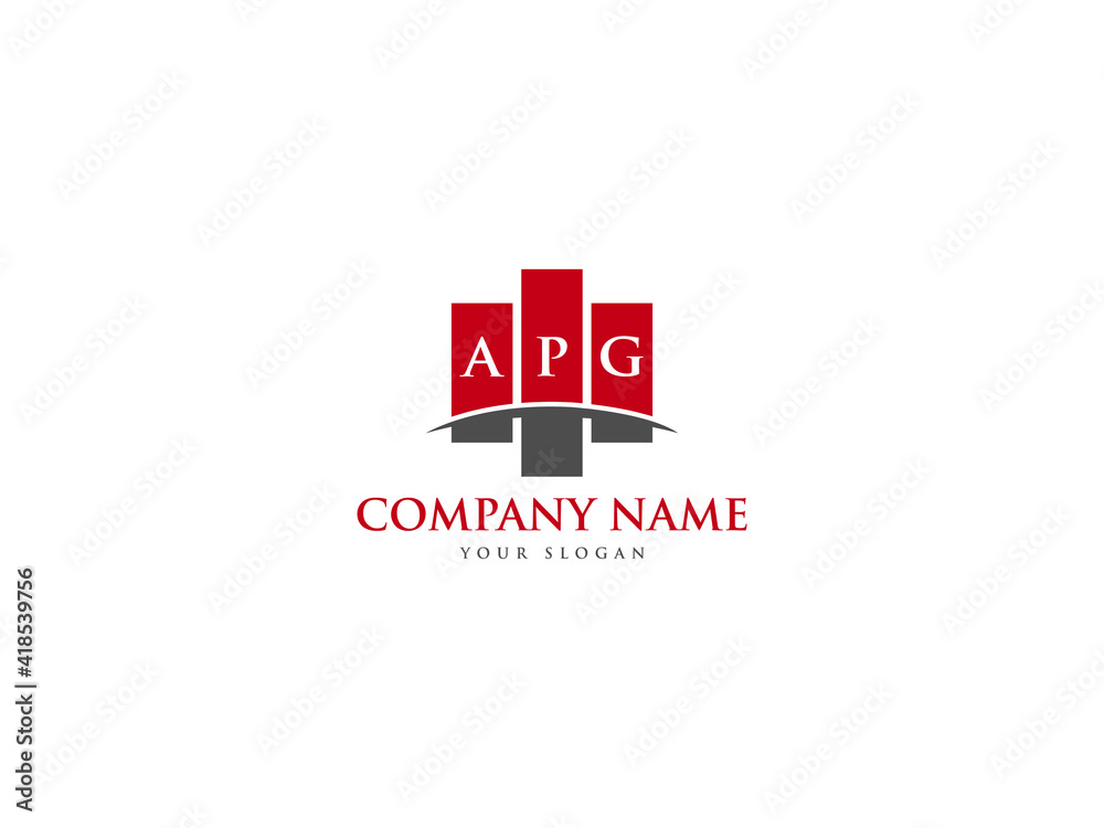 APG Logo Letter Design For Business Stock Vector | Adobe Stock