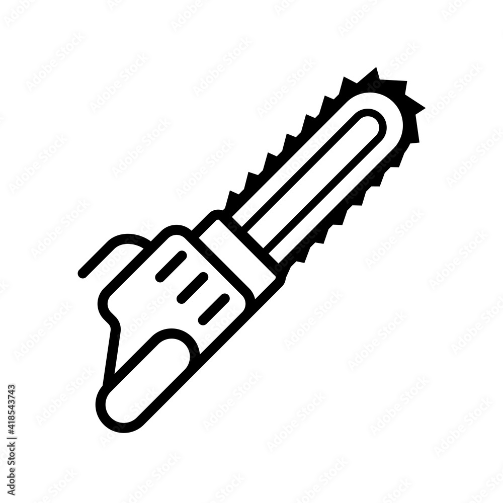 chainsaw icon design vector template chainsaw icon design vector template