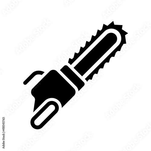 chainsaw icon design vector template