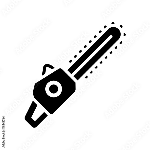 chainsaw icon design vector template