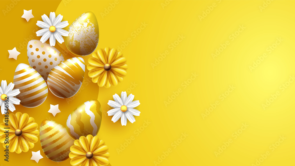 Traditional easter eggs with different ornaments Traditional easter eggs with different ornaments