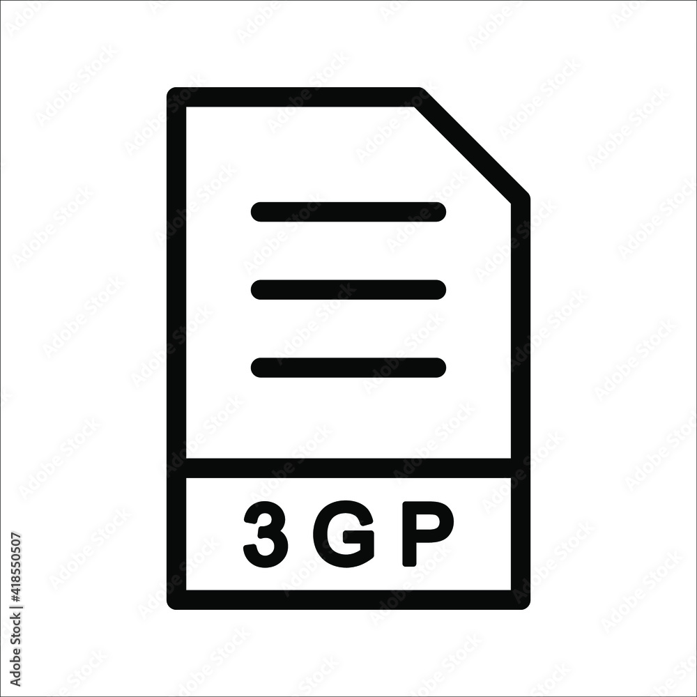 Major file format vector icon illustration. linear style sign for mobile concept and web design. Symbol, logo on white background. Major file format vector icon illustration. linear style sign for mobile concept and web design. Symbol, logo on white background.