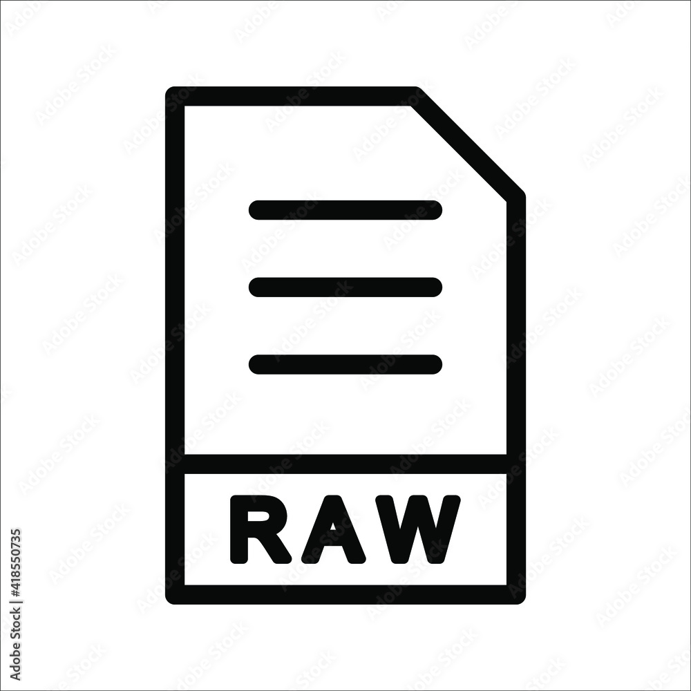 Major file format vector icon illustration. linear style sign for mobile concept and web design. Symbol, logo on white background.