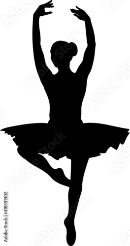 Vector illustration of the ballerina