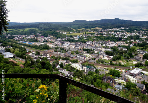 Blick auf Gerolstein vom Eifelsteig, Etappe 9 von Hillesheim bis Gerolstein photo