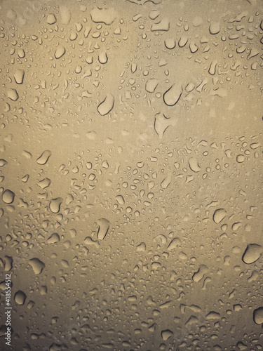 Water droplets on a window