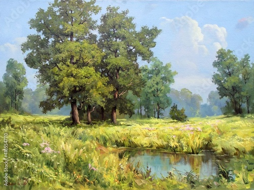 landscape with trees