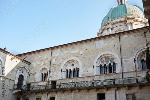 Brescia, Italy - August 22, 2020 : View of Palazzo del Governo