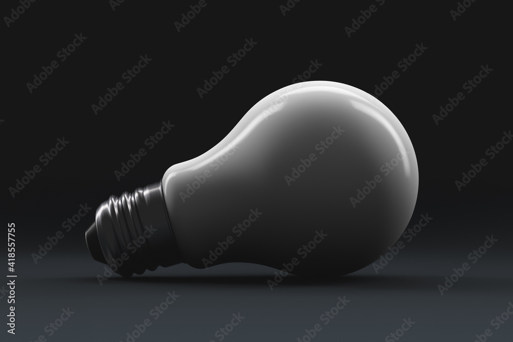 Electric light bulb on the surface close-up Electric light bulb on the surface close-up