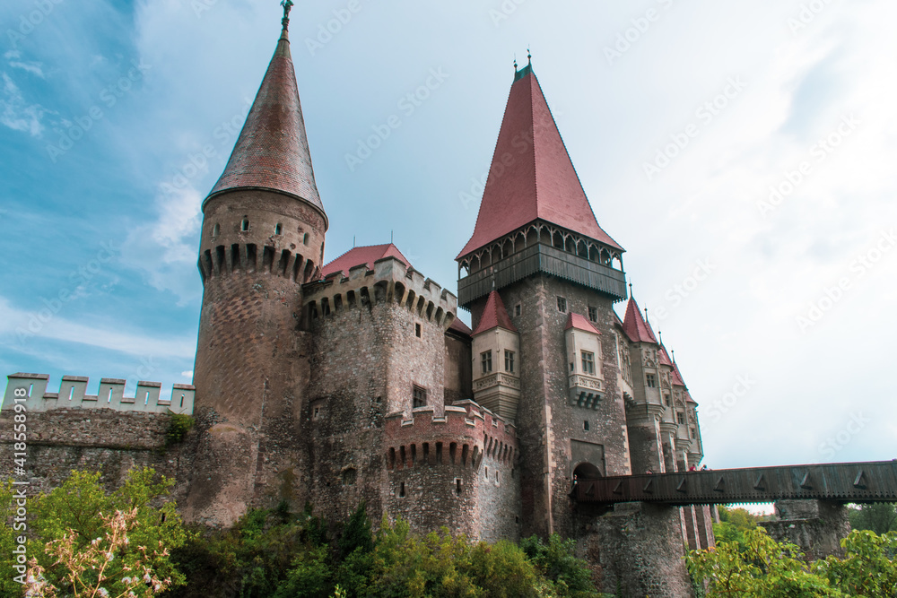Corvin Castle, also known as Hunyadi Castle or Hunedoara Castle is a Gothic-Renaissance castle in Hunedoara, Romania. It is one of the largest castles in Europe.