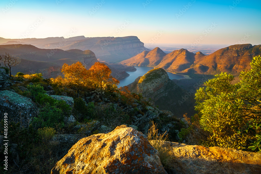 three rondavels and blyde river canyon at sunset, south africa 51