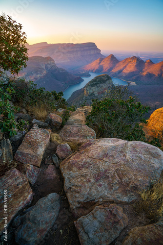 three rondavels and blyde river canyon at sunset, south africa 66