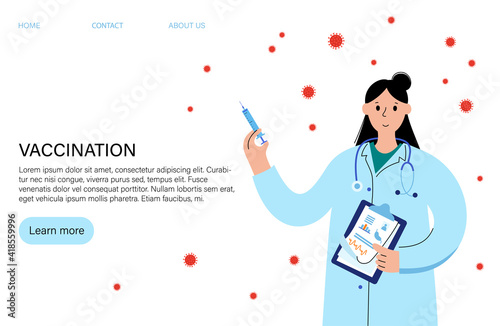 Global vaccination concept