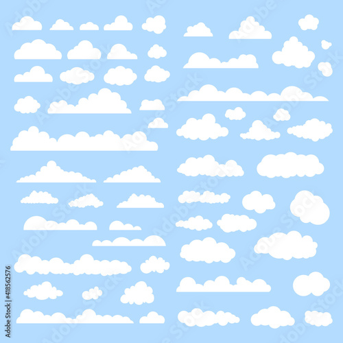 Clouds vector set