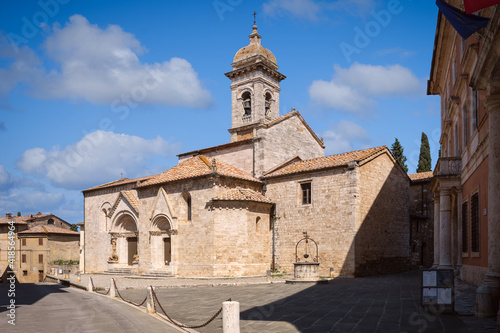 The Collegiate church of San Quirico and Giulitta, San Quirico d'Orcia, Italy photo